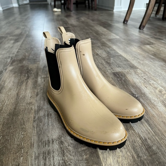 Igor Wellington Tan Combat Rain Boots - Picture 10 of 12